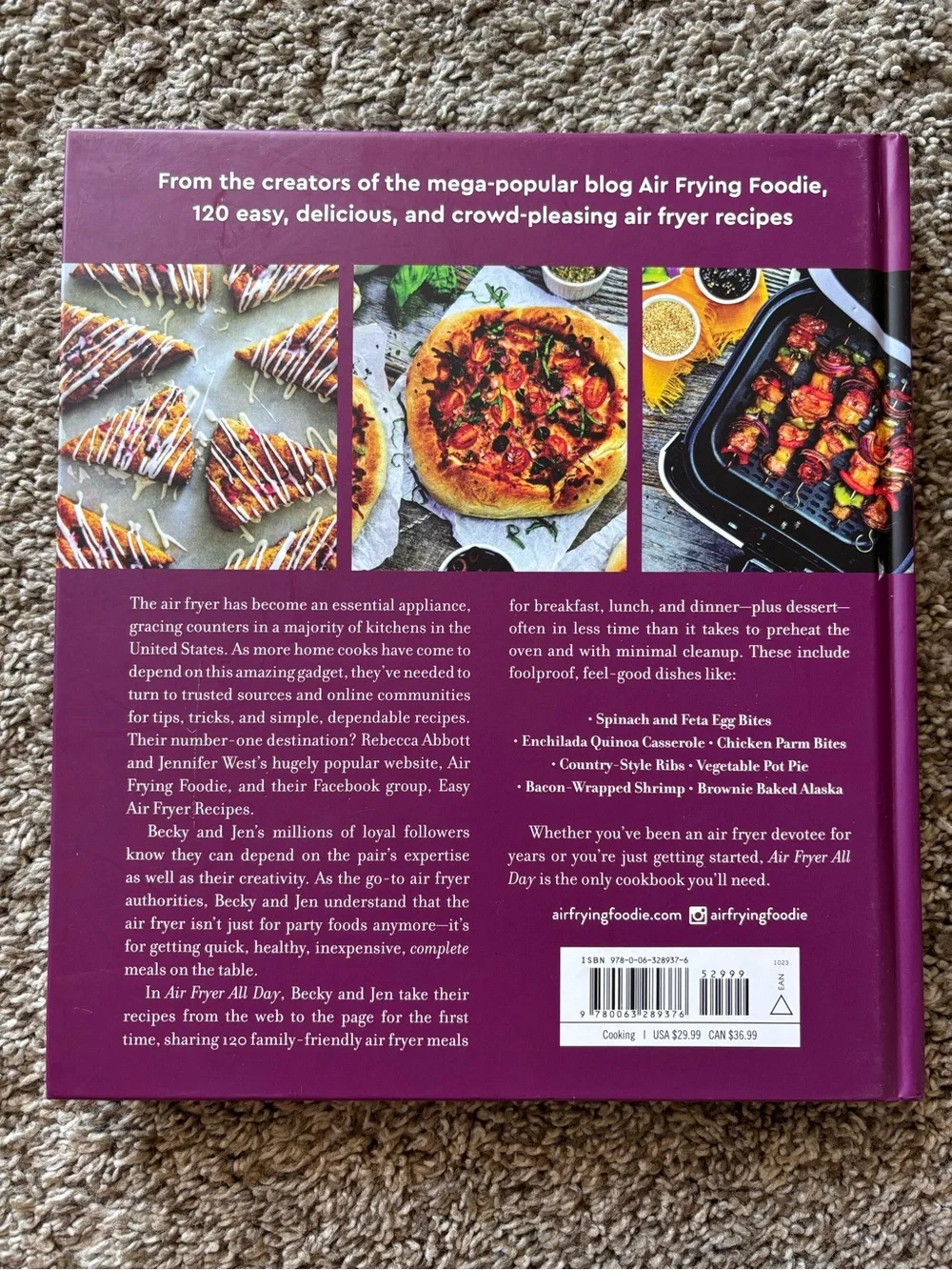 Air Fryer All Day 120 tried and true recipes for family friendly  Hardcover book
